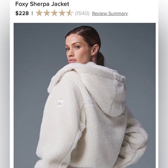 ALO yoga foxy sherpa jacket 🤍 - Picture 3 of 3